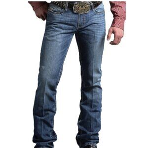 Cinch mens jeans indigo IAN Mid Rise Slim Boot Cut Sz 33x34